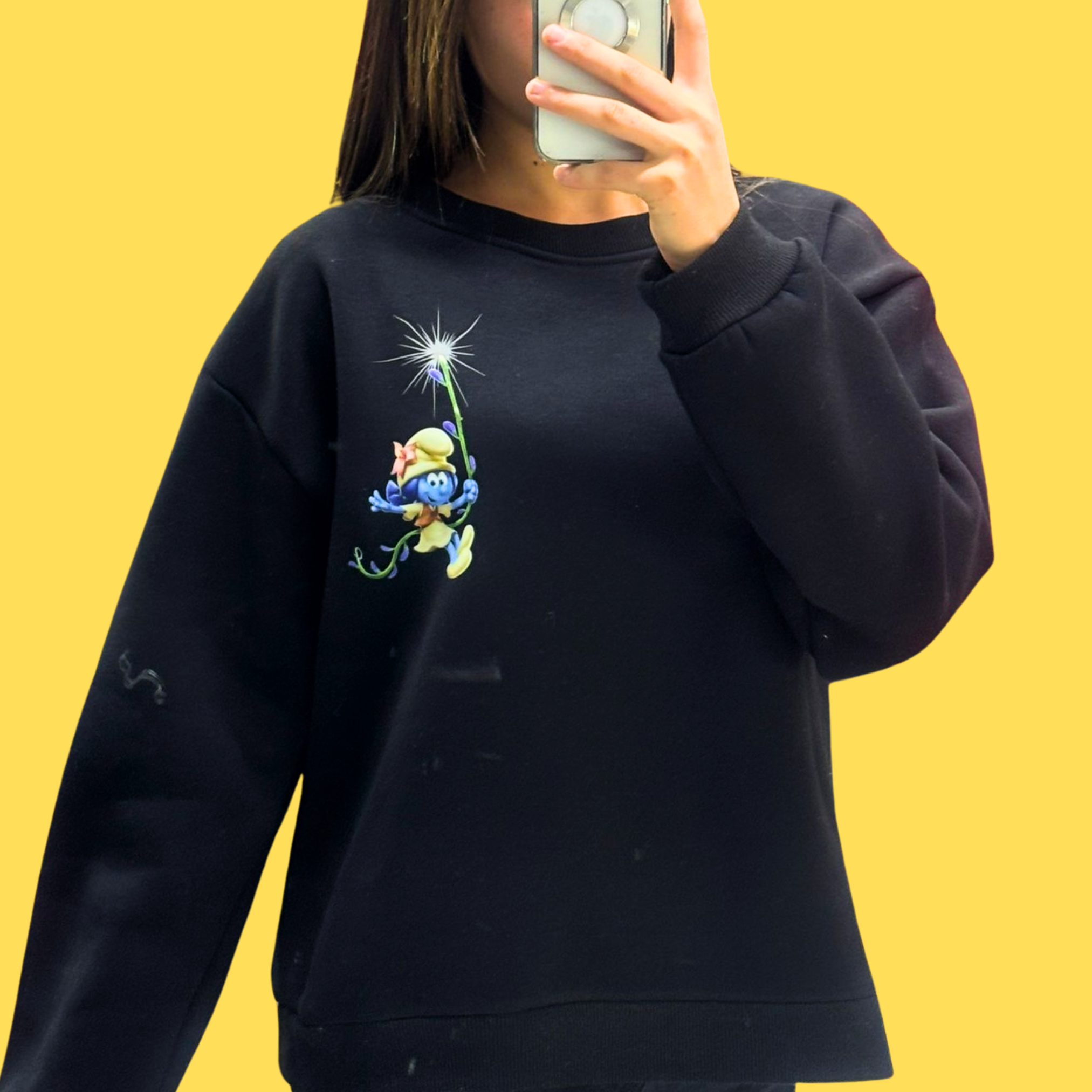 3 İPLİK ŞARDONLU ÖZEL TASARIM SWEATSHİRT