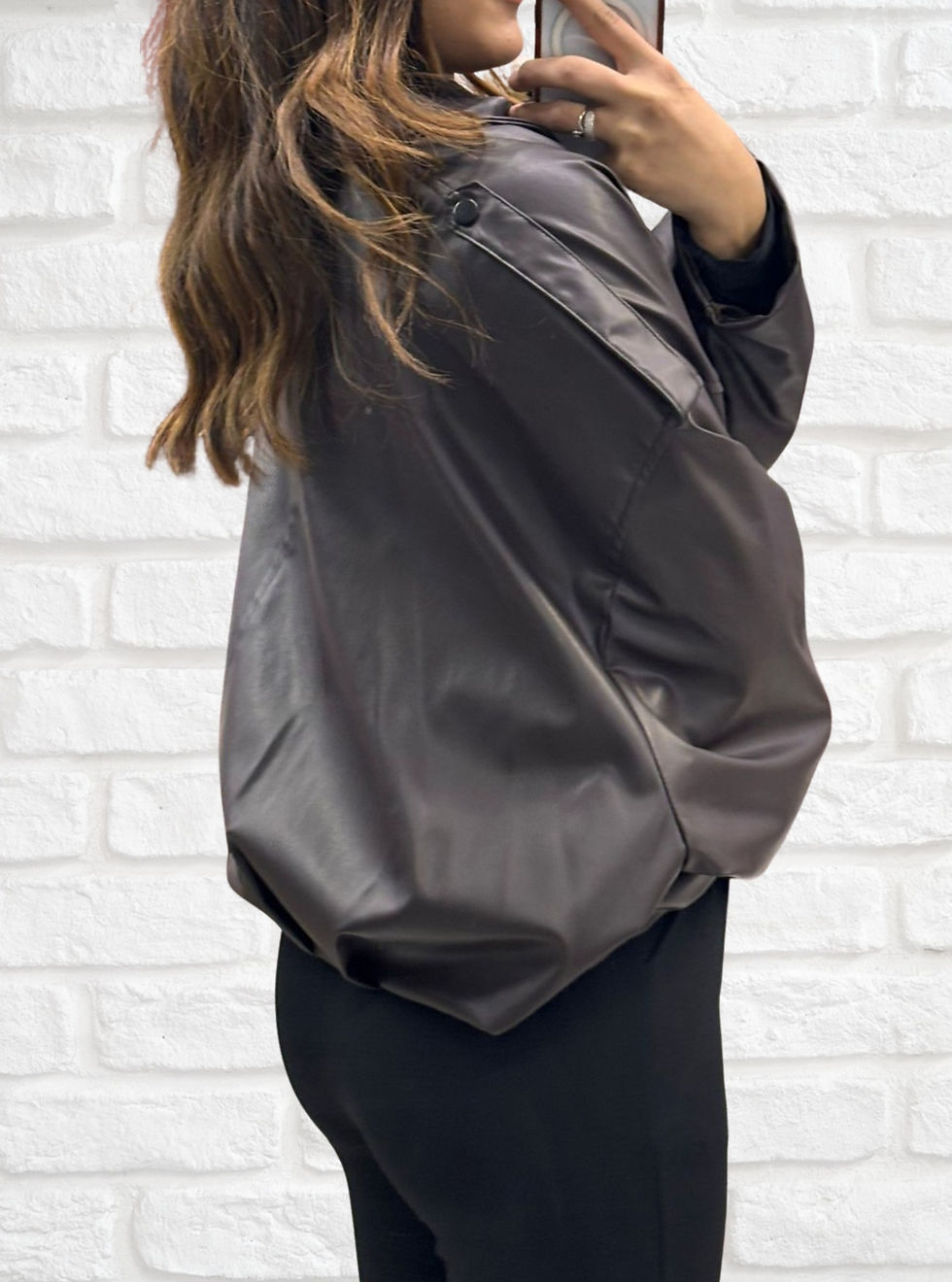 الصورة المصغرة: Kahverengi Oversize Astarlı Bomber Ceket