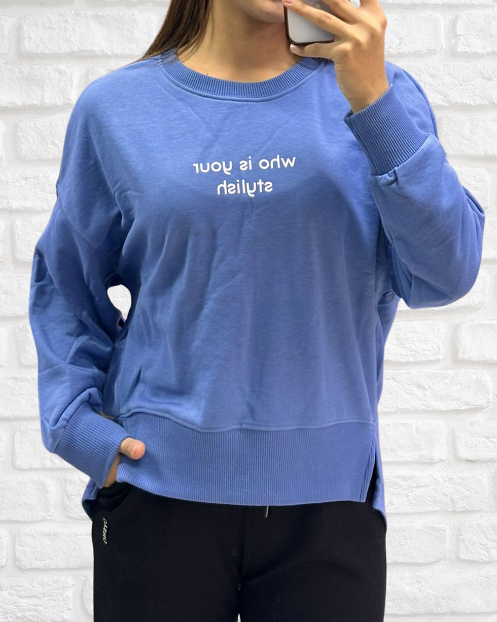Thumbnail: 3 iplik şardonsuz sweatshirt