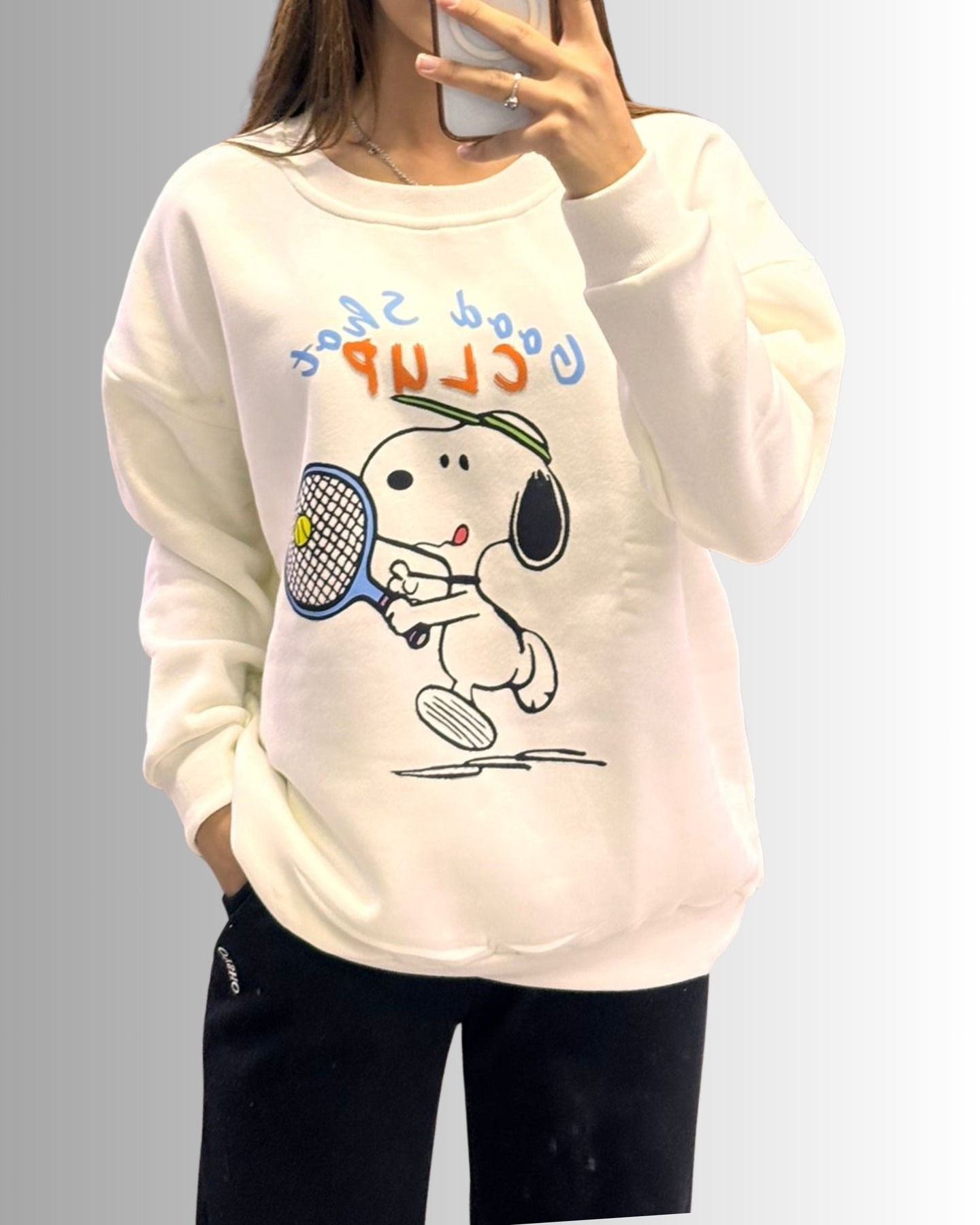 🌸3 İplik Şardonlu Oversize Sweatshirt