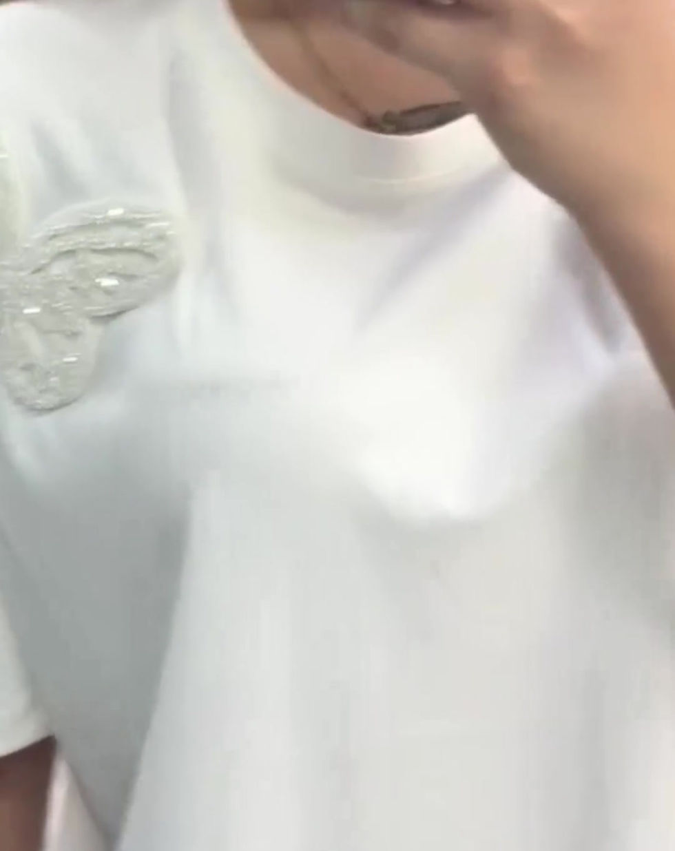 Thumbnail: 🌸 Kelebek Taşlı Premium Kalite Modal Kumaş T-Shirt