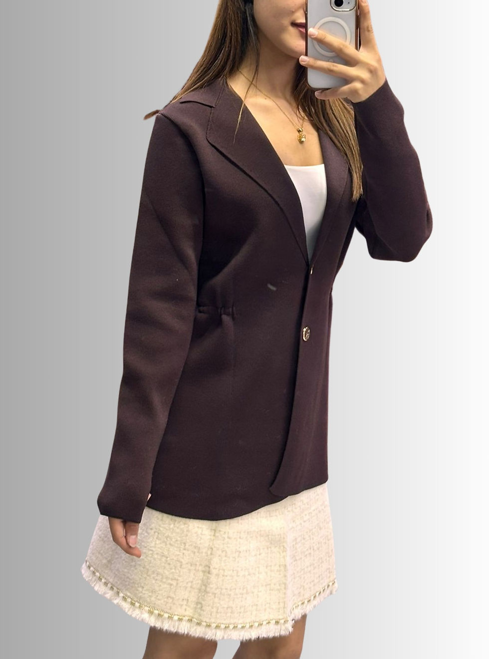 Küçük resim: 🌸Premium Çelik Örme Blazer Ceket