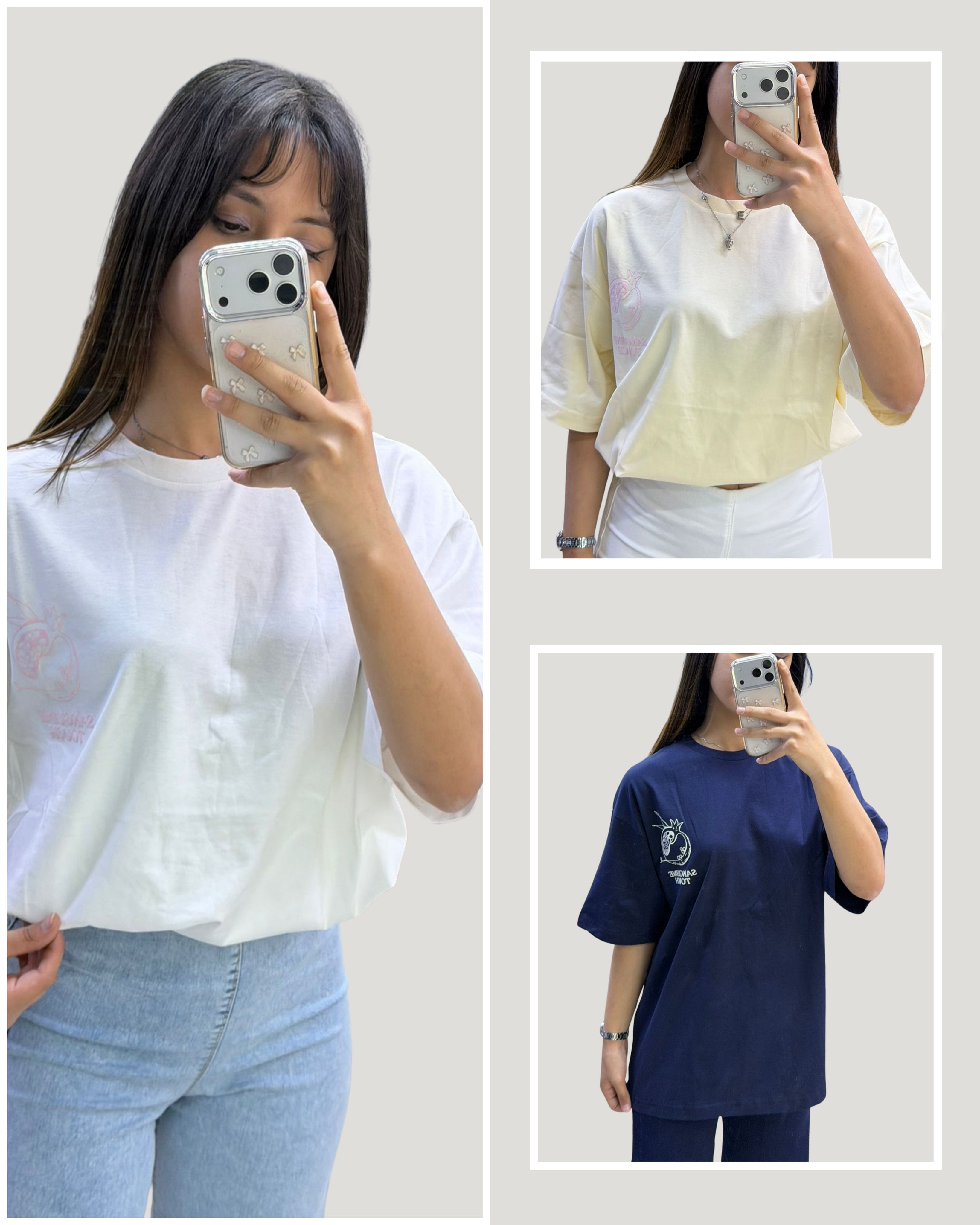 Arka Baskılı Premium Salaş T-Shirt