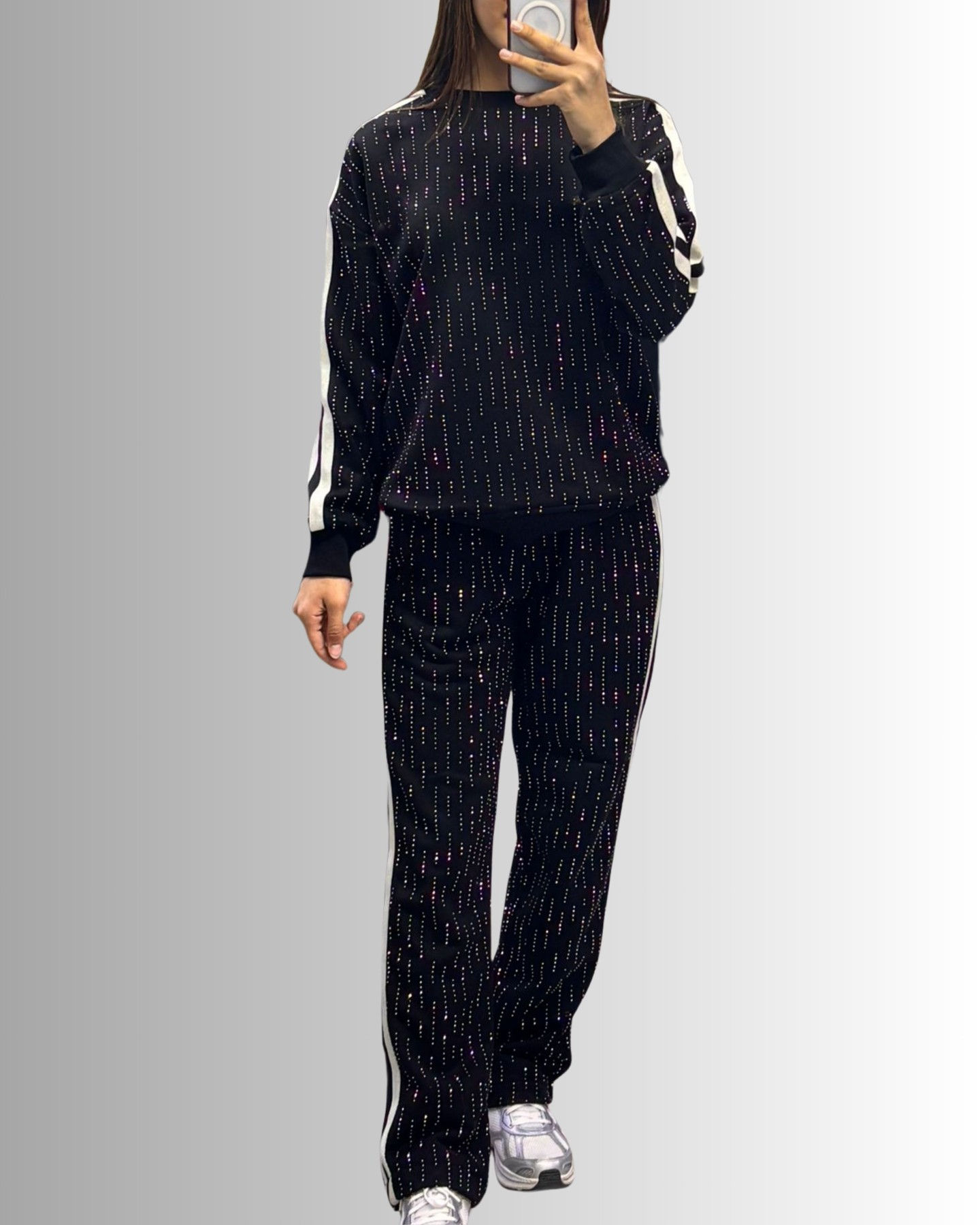 🌸Taşlı 3 İplik Şardonsuz Şerit Detay 2'li Takım