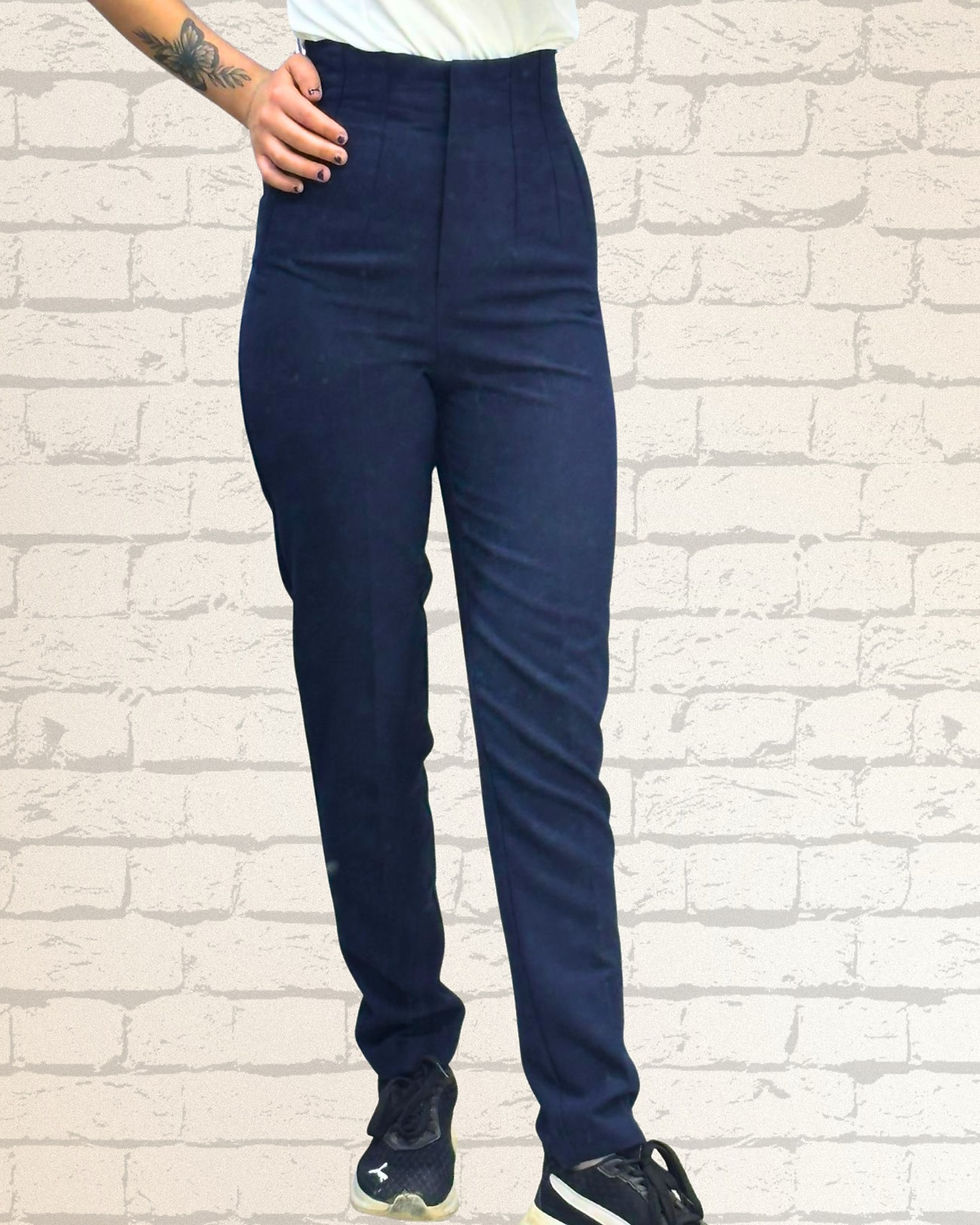 Küçük resim: 🌸Zara Model Korsajlı Duble Krep Tok Kumaş Havuç Paça Pantolon