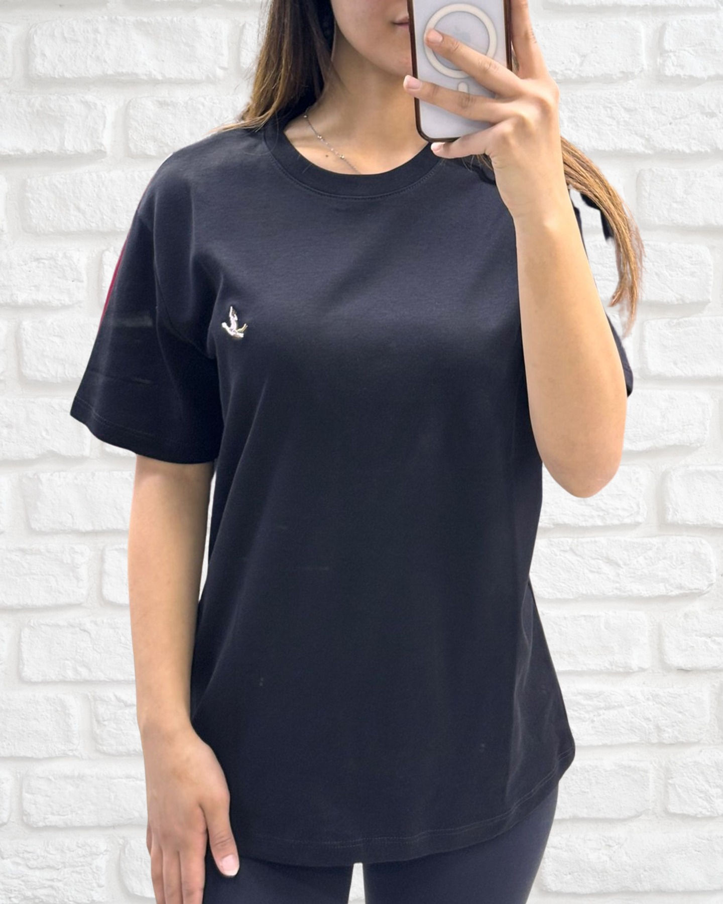 İşleme detaylı Premıum Tshirt