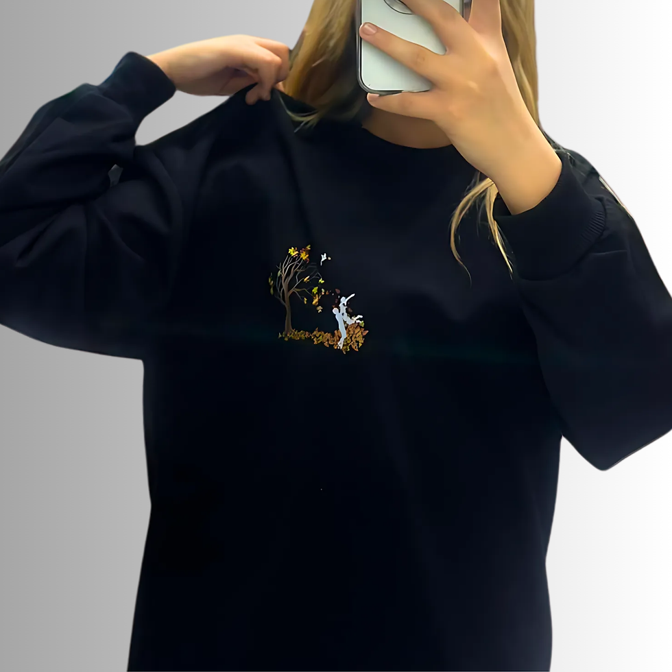 الصورة المصغرة: SONBAHAR TEMALI GÖĞÜS BASKILI 2İPLİK SWEATSHİRT