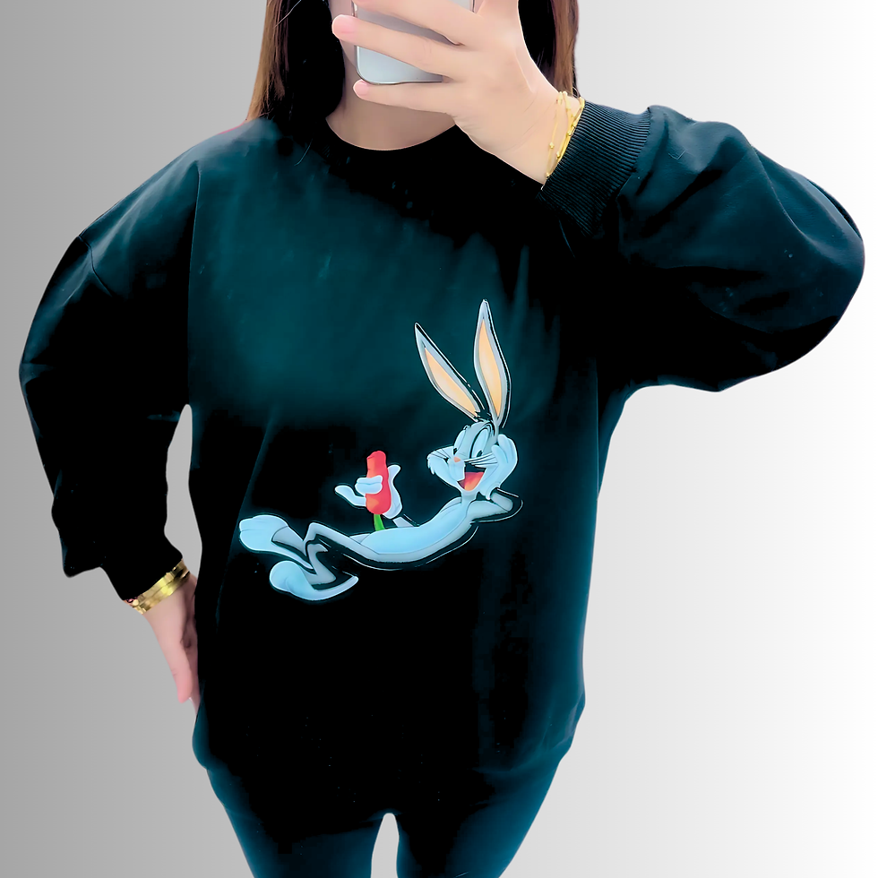 Thumbnail: BUGS BUNNY BASKILI 2 İPLİK SWEATSHİRT