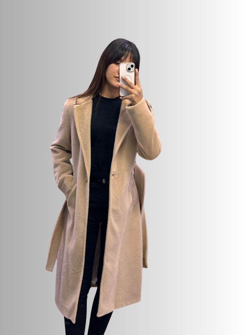 🌸 Yumaş Dokulu Astarlı Kaban