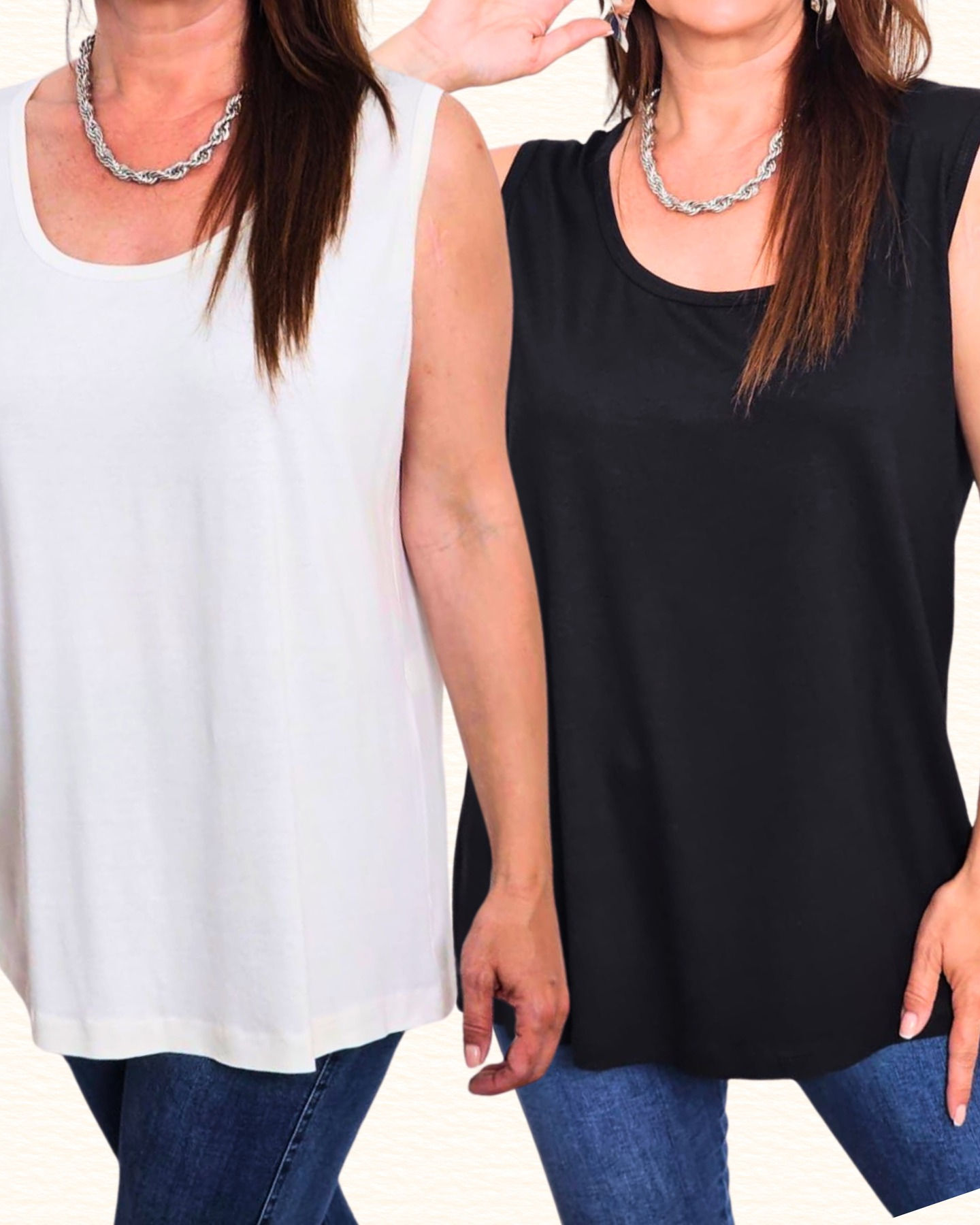 🌸Basic Kalın Askılı Salaş Bluz Viskon Penye