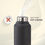 Thumbnail: Basik Antra Stainless Steel Bottle, Black Matt, 950ml