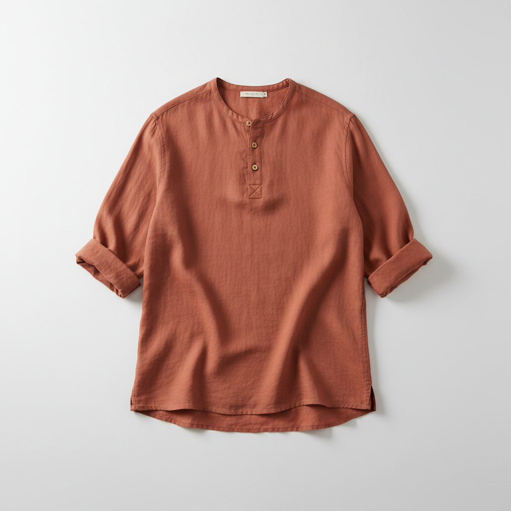 Linen Henley Top