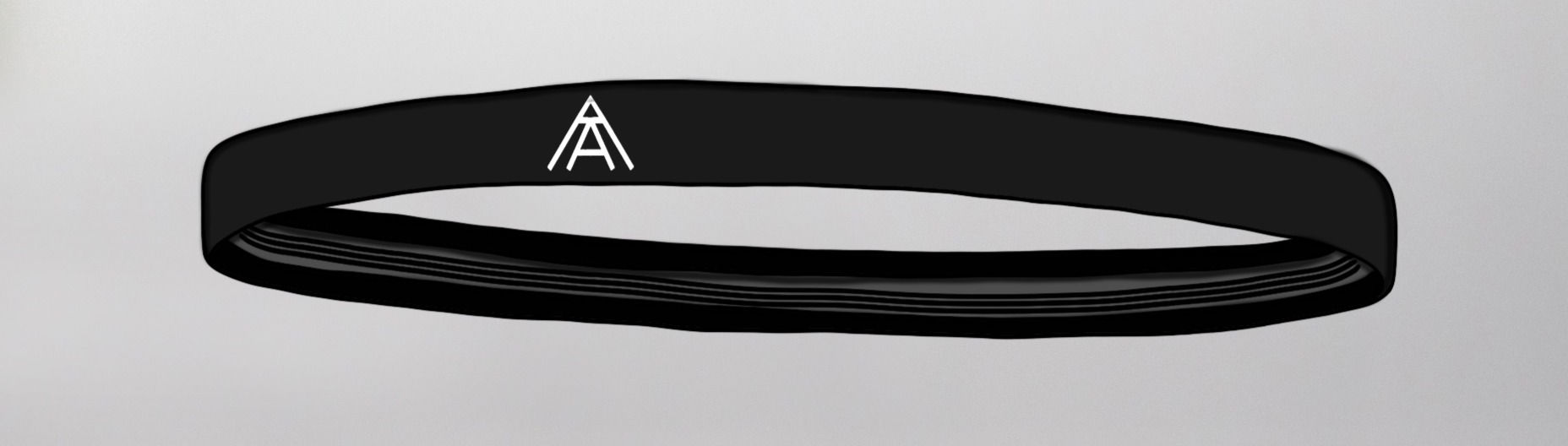 Thin Rubber Gripped Headband