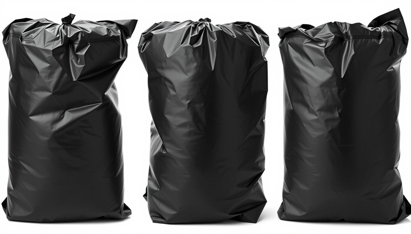 Extra Wide 55 Gal. Bag Black (fits 50 Gal. Roll-Out Cans) 100/cs 2 Mil.