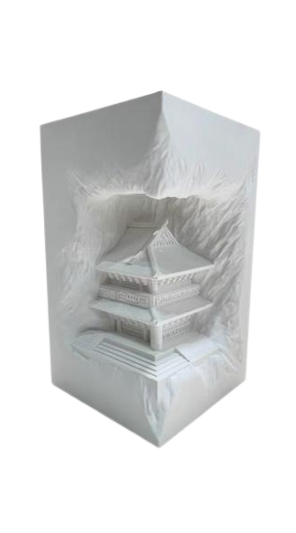 Mountain Temple Lamp