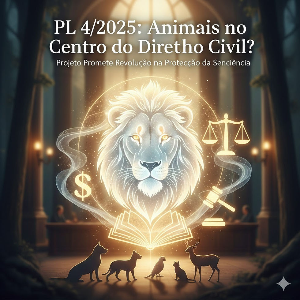 PL 4/2025: Animais no Centro do Direito Civil? Projeto Promete Revolução na Proteção da Senciência
