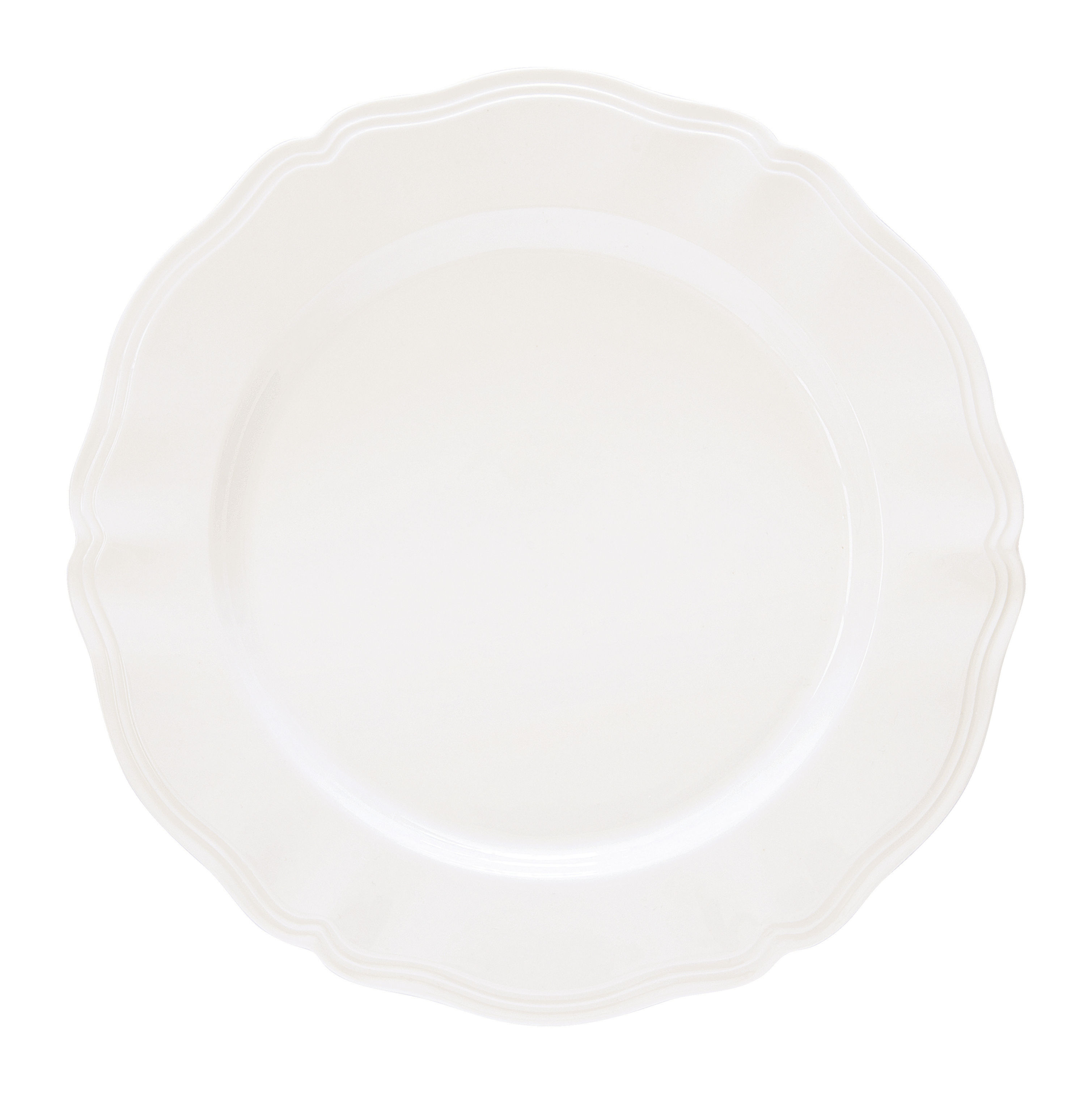 Dinner plate Porcelain Ø 27 cm PERLE WHITE