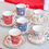 Thumbnail: Set of 6 Porcelain Espresso Cups & Saucers in Gift Box TROPICAL GROOVY