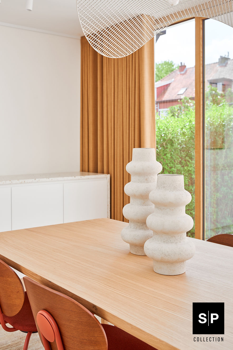Thumbnail: Vase 22xH49cm white Tubo