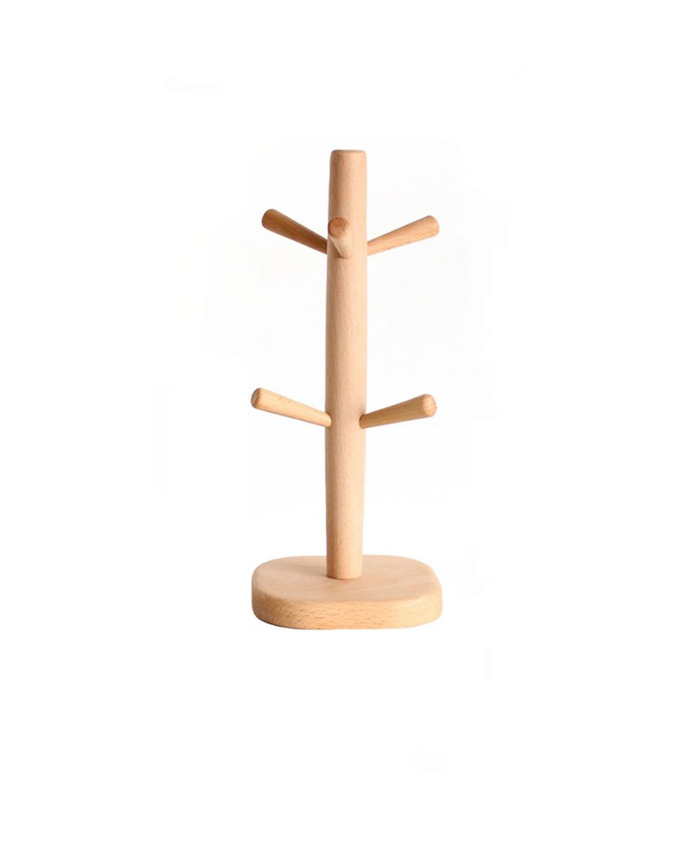 Wooden 6 Mug Stand