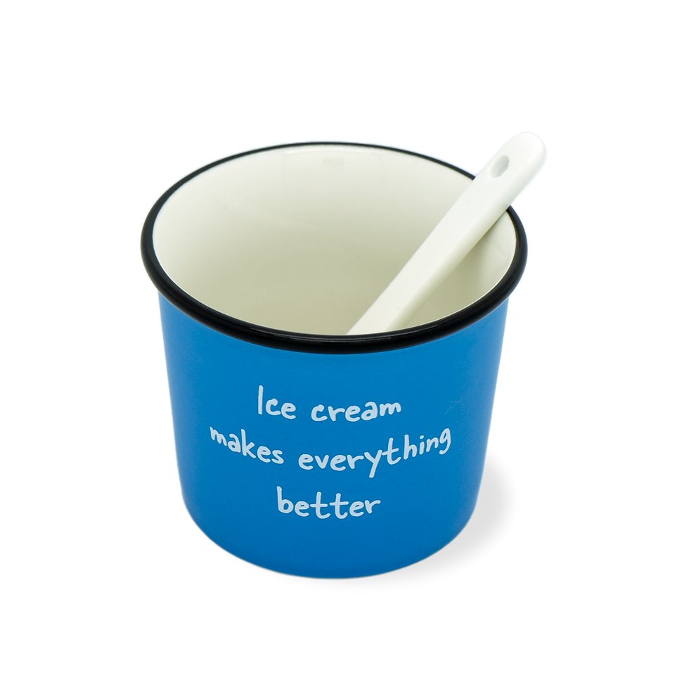 Thumbnail: Set of 4 ice cream cups with New Bone China. 250 ml.