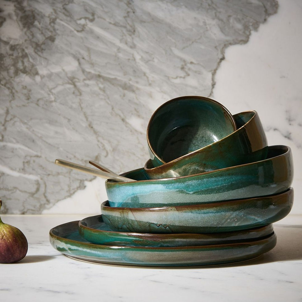 Thumbnail: Deep plate 22xH4cm Emerald Studio Urban