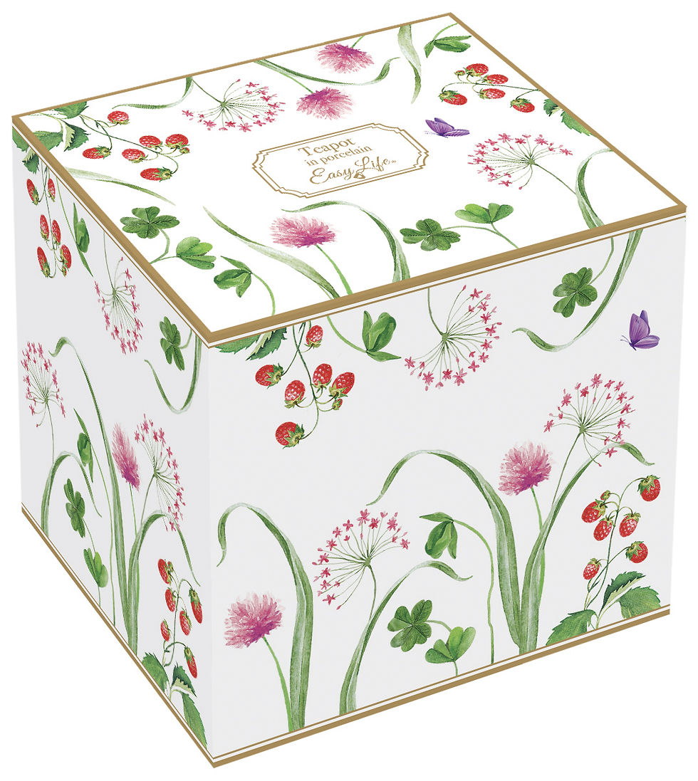 Thumbnail: Porcelain teapot 800 ml in color box EN PLEIN AIR