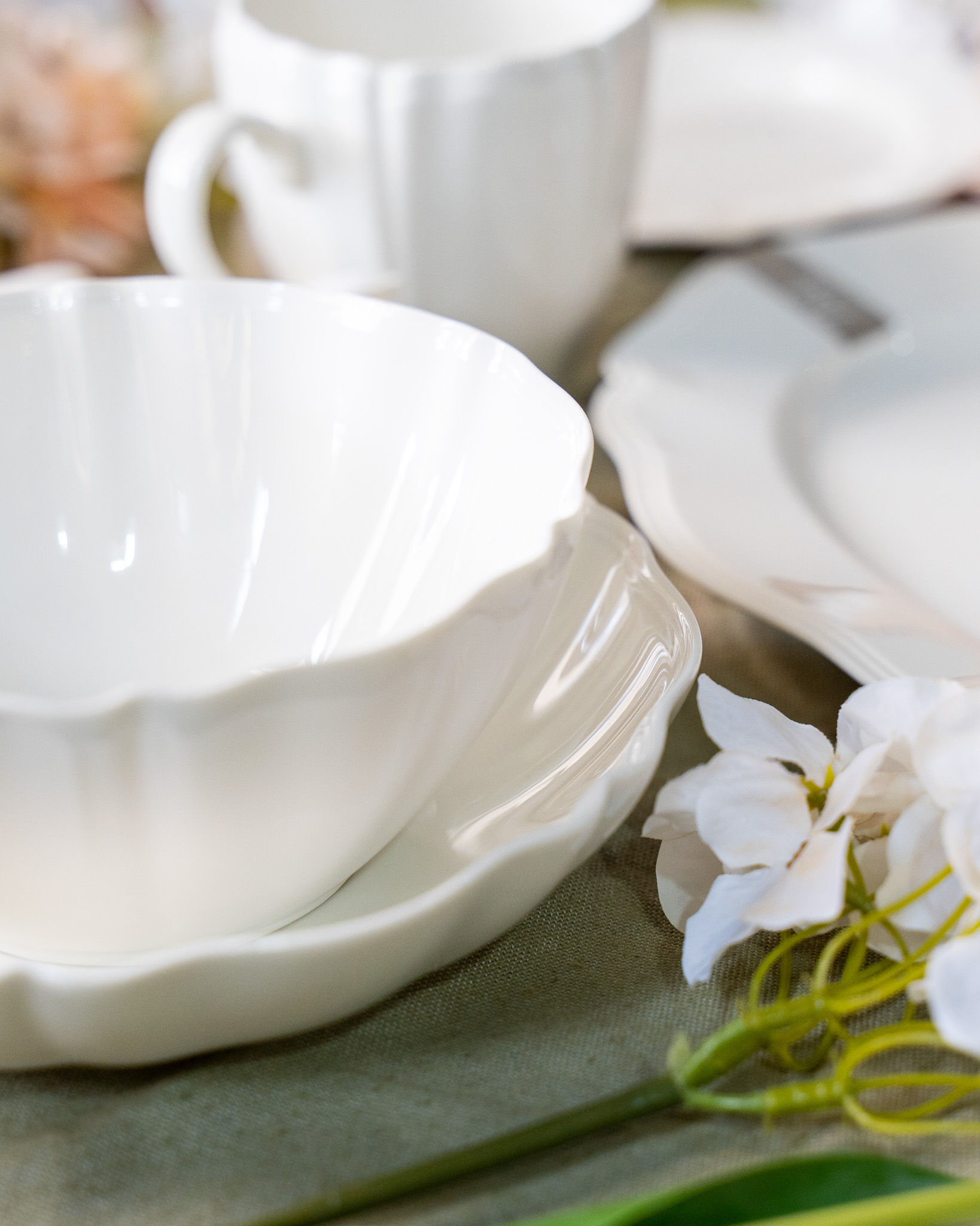 Porcelain bowl Ø 16 cm PERLE WHITE