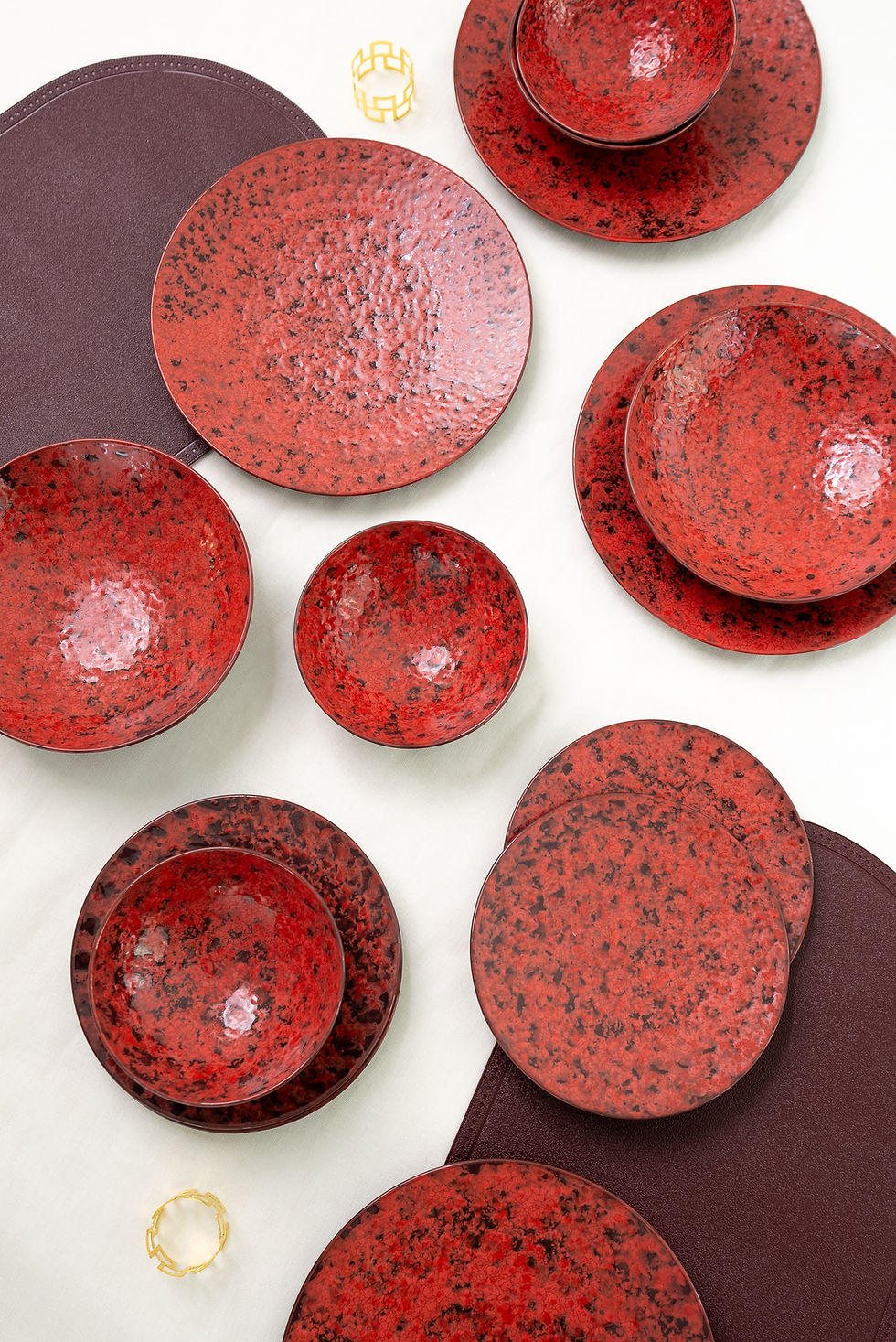 Thumbnail: Plate 21cm burgundy Ardor