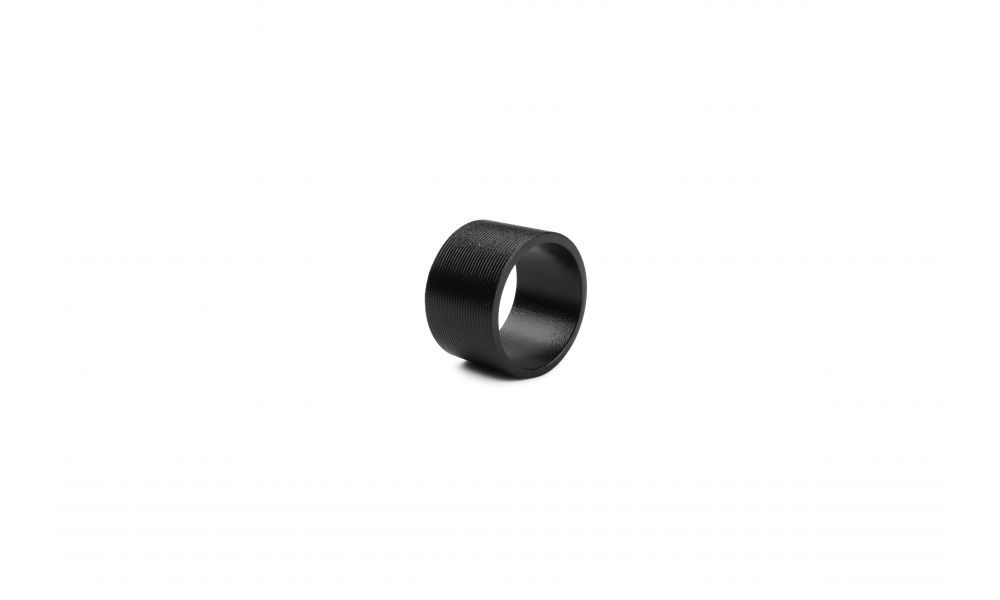 Set of 4 Napkin ring 4cm lined Black Centro