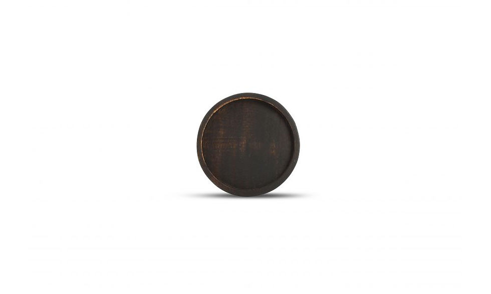 Thumbnail: Set of 4 Coaster wood black Rural