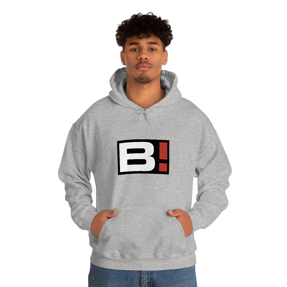 Thumbnail: B! Men's Hooded Sweatshirt