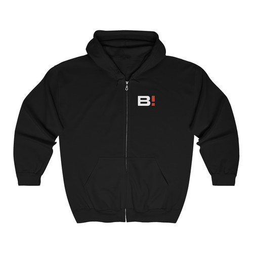B! Full Zip Hooded Sweatshirt | Bang Swag Store