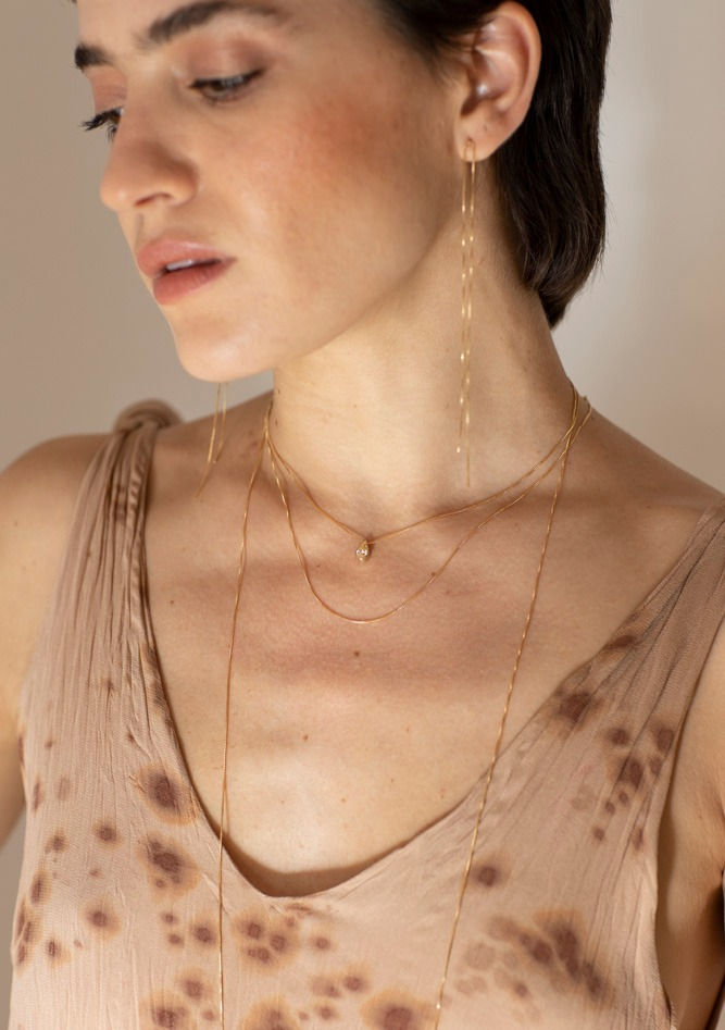 Thumbnail: Extra Long Chain 18kt Gold