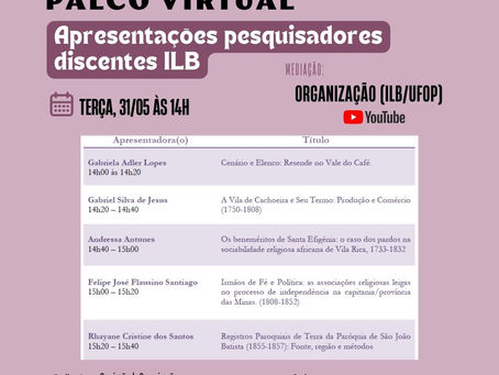 Resumos - Palco Virtual Apresentações - 31/05