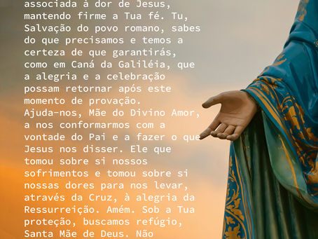 Maria, nós nos entregamos a Ti