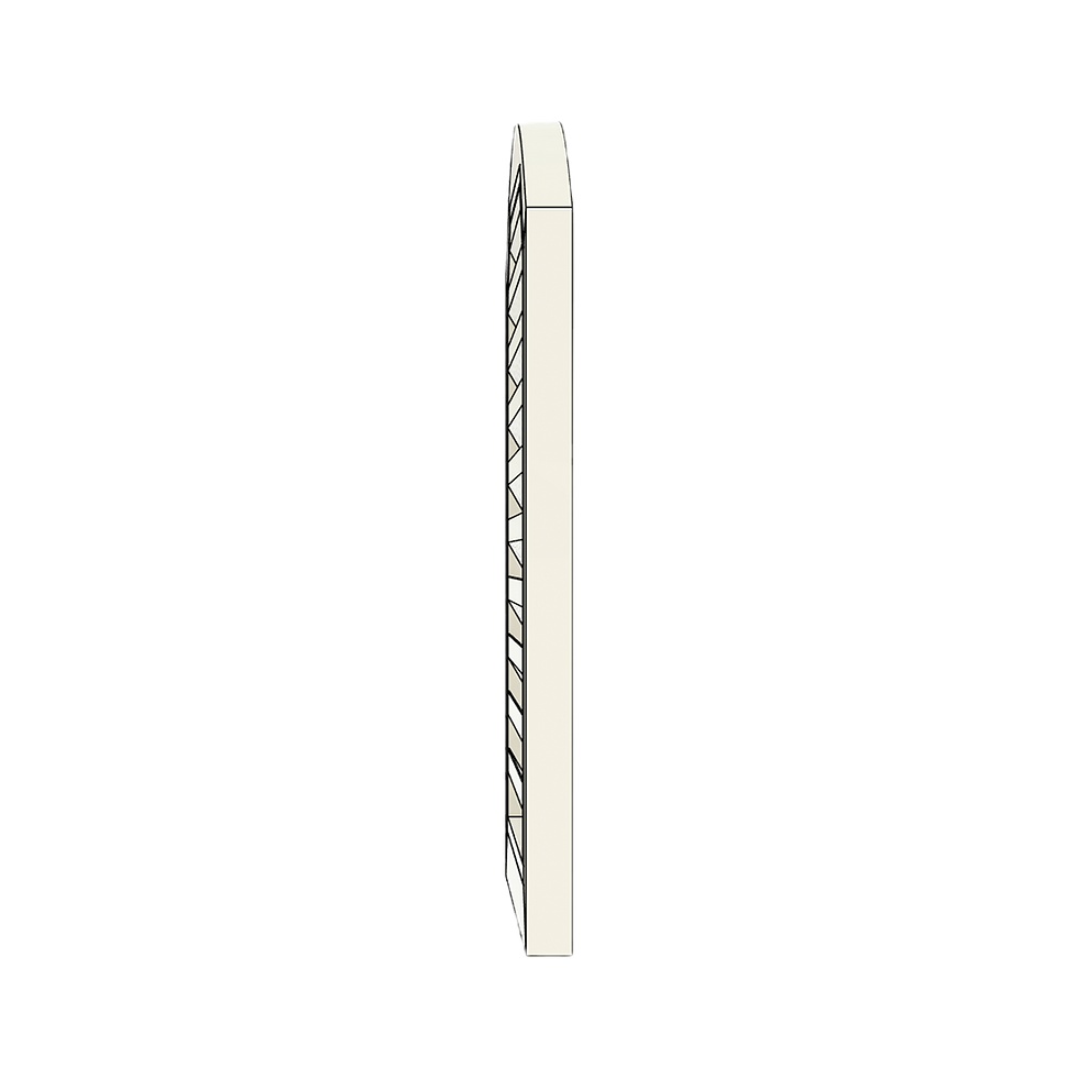 Thumbnail: Elliptical Top Gable Vent - PVC - Surface Mount