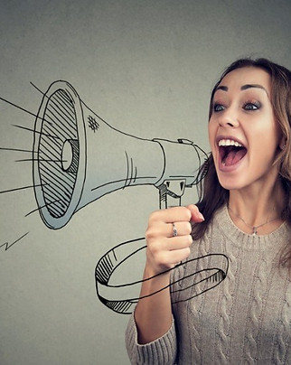 a girl shouting - voice