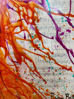 Janis Joplin inspiriert, Frauenporträt, 60er-Jahre-Ästhetik, Hippie-Stil, Friedenssymbol, Selbstausdruck, Rockikone, bunte Kunst