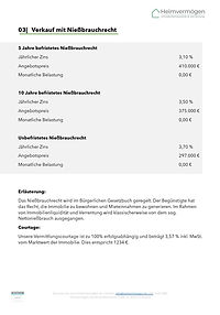 Angebot Nießbrauch Starnberg