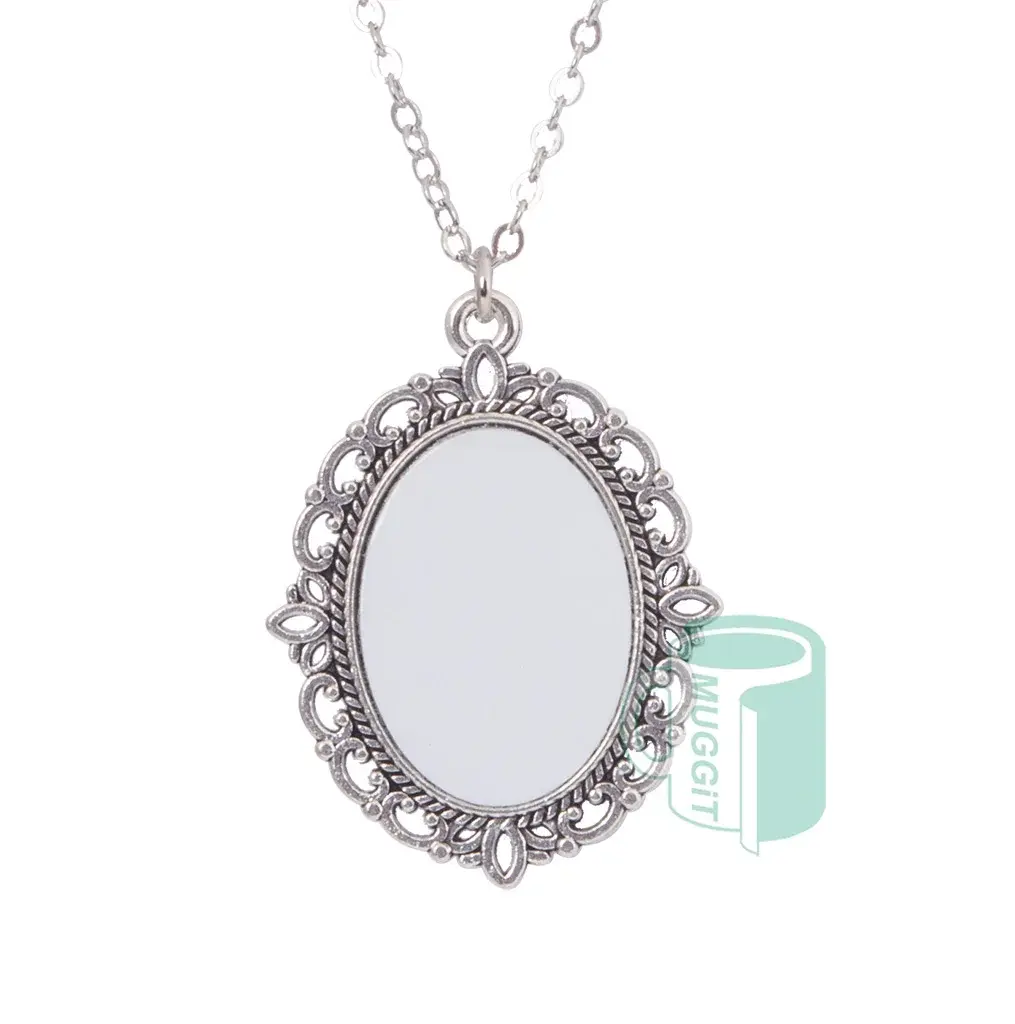 Necklace – Metal Oval