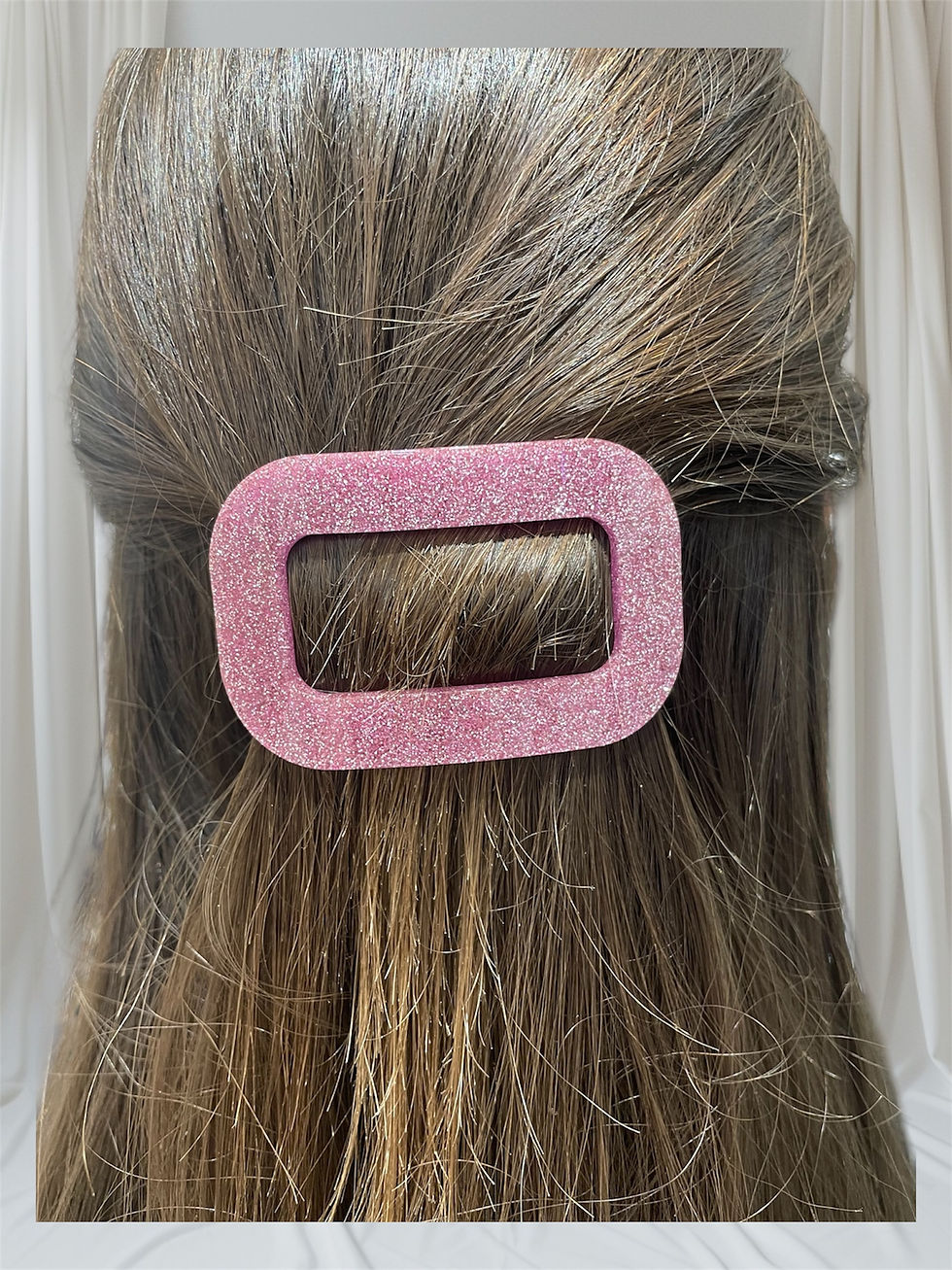 Miniature : Barrette Elise rose