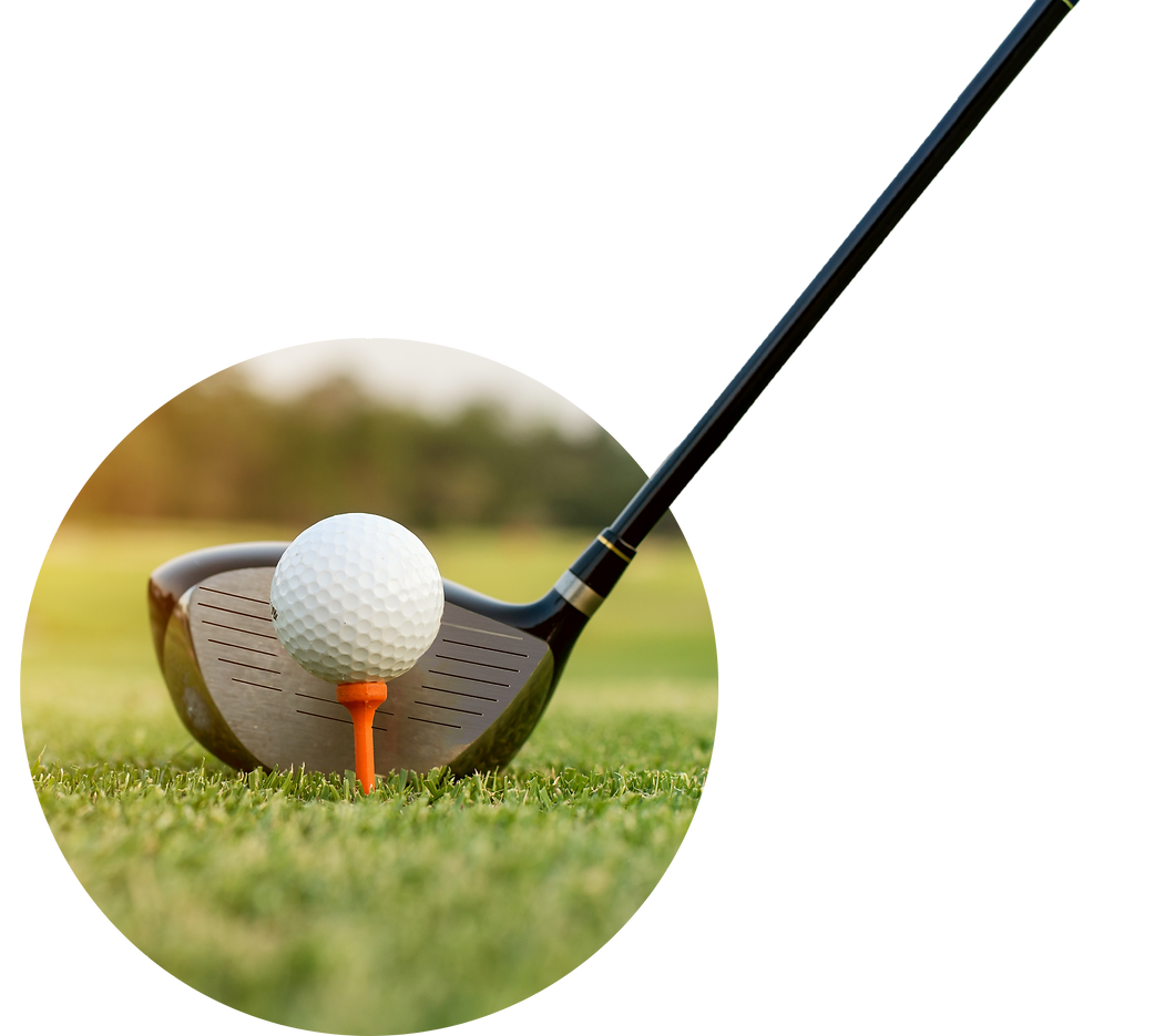The Golf Cove golf club hitting golf ball