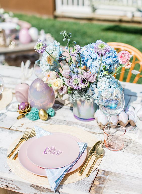 Easter Pastel Table Decor