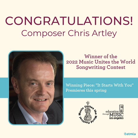 Winner of the 2022 Music Unites the World Songwriting Contest!