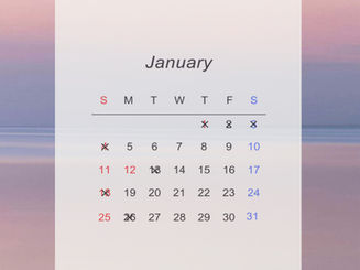 1月スケジュール