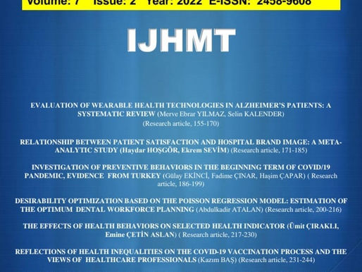 The International Journal of Health Management and Tourism published volume 7, issue 2.