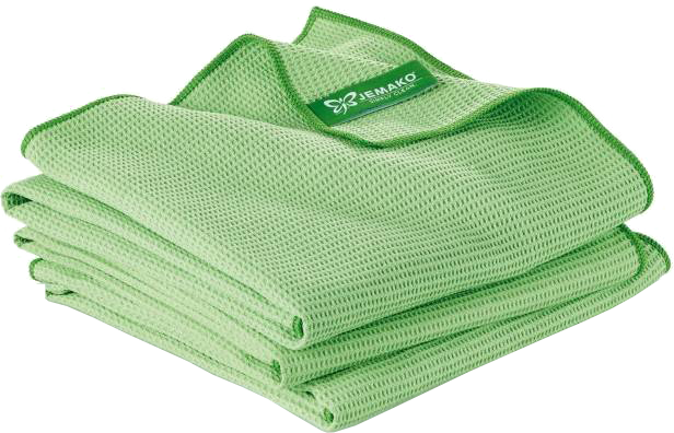 Chiffon à sécher moyen 45x60cm, vert pack de 3