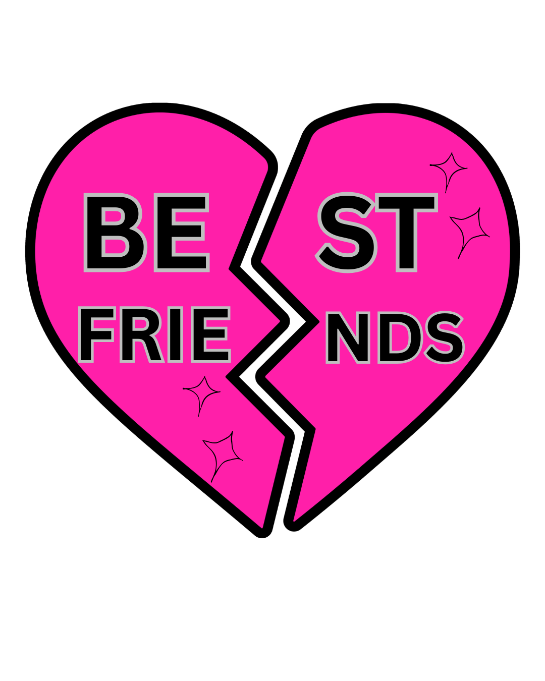 Best Friends Photo Booth Prop