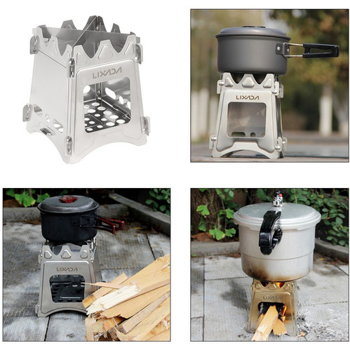 Lixada Titanium / Stainless Steel Folding Stove | iExplore Outfitters